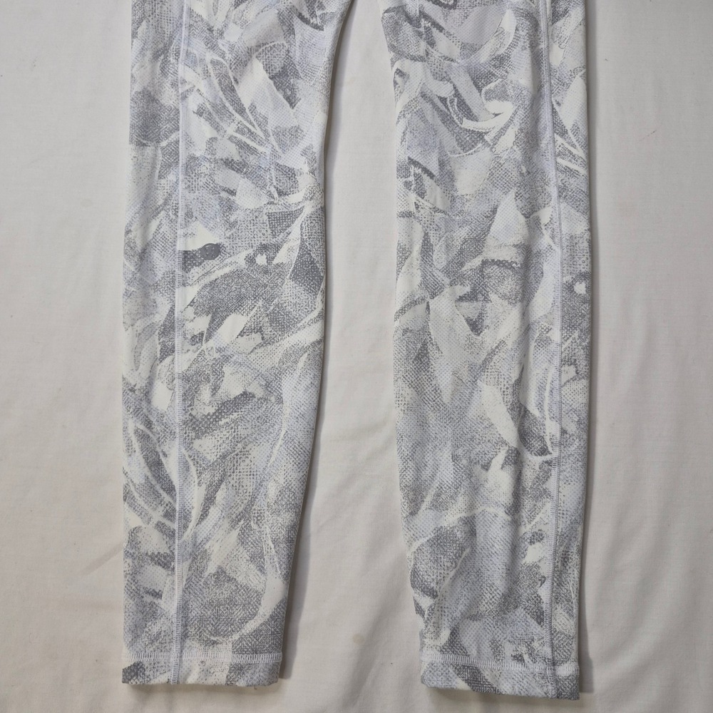 Lululemon Speed Up Tight Womens 8 White Grey Abstract Luxtreme Running Leggings - Picture 9 of 12